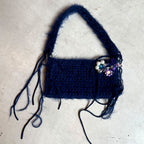 Knitted Navy Bag