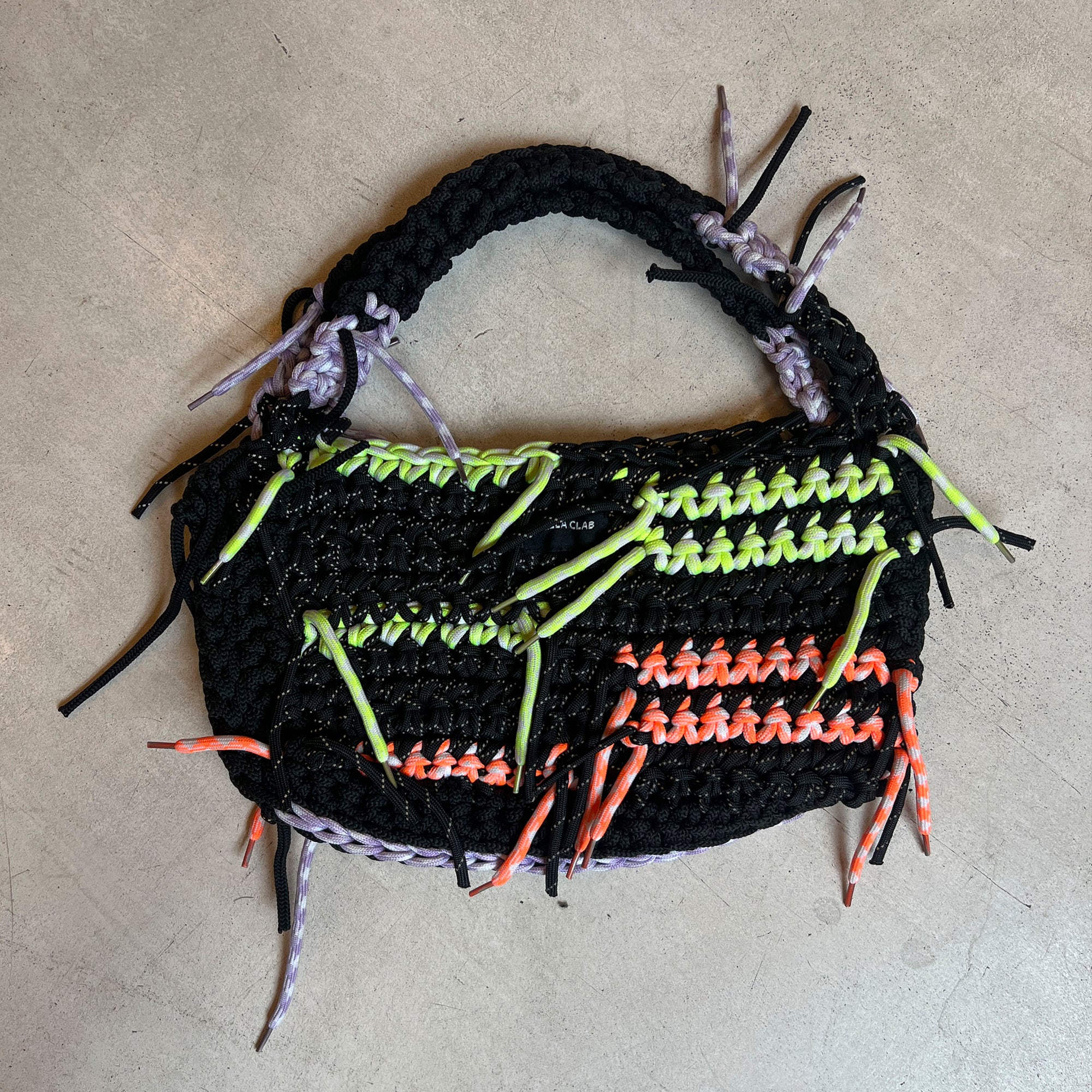 Knitted cords bag