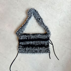 Knitted Black/Silver bag
