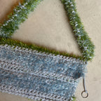 Knitted Light Blue/Green Bag